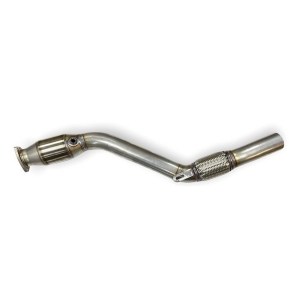 Hosenrohr Downpipe für Audi A4 A6 1.8T B5, Passat 1.8T 3B 3BG ø 76mm 3 aus Edelstahl mit 200 Zellen Kat